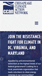 Mobile Screenshot of chesapeakeclimate.org